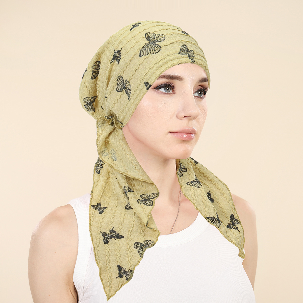 Head Wrap Turban - Toucas Hijab para Mulheres Muçulmanas, Lenço