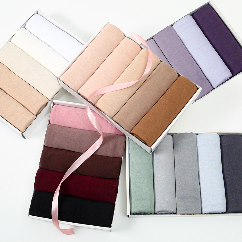 Head Wrap Turban - Lenço Hijab de Algodão Modal Premium,