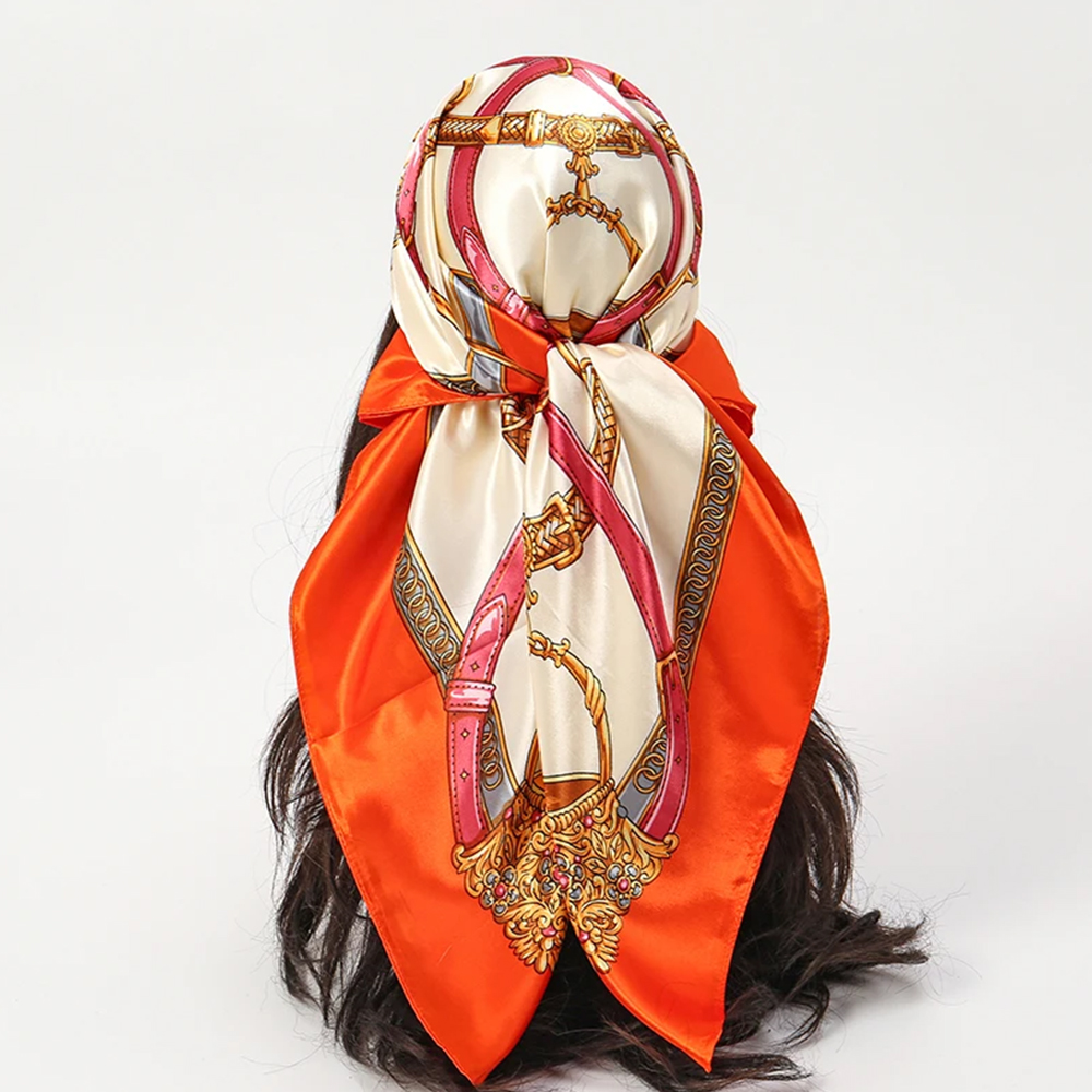 Lenços de Moda 90*90cm para Mu - Head Wrap Turban avaliação e preço