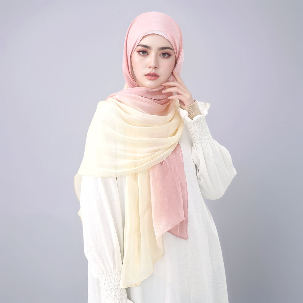 Gradiente cintilação seda hija - Head Wrap Turban avaliação e preço