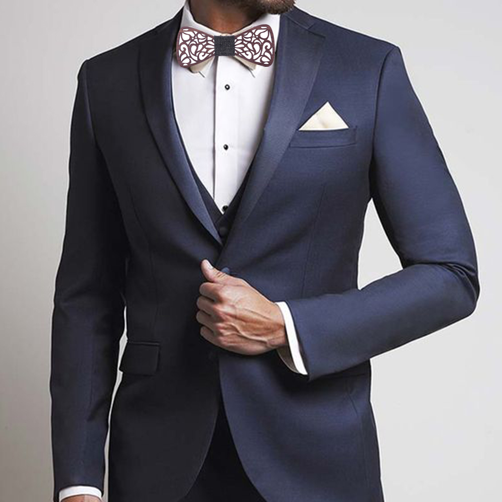 Gravatas Borboleta de Madeira  - Silk Tie Striped avaliação e preço